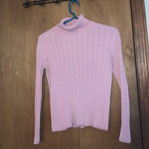 Pink Turtleneck Sweater